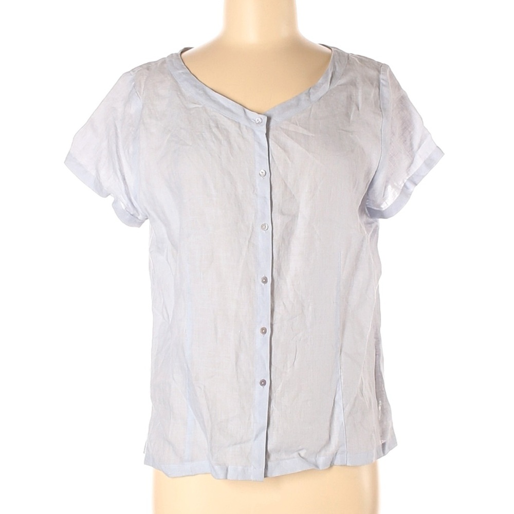 Eileen Fisher Light Blue Women's Button-Up Top
